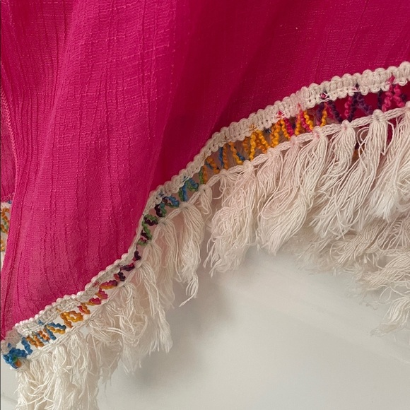 BECCA Pink Tassel Coverup - ready for the beach! - Picture 4 of 9